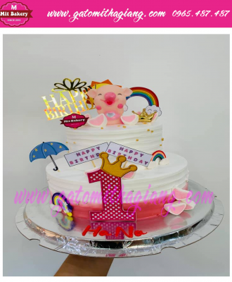 Bánh 2 tầng tuổi lợn